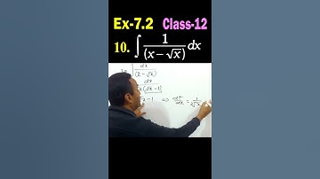 Exercise 7.2 Q 10 Maths Tricks Class 12 Integral | NCERT Fast Solutions | #Shorts