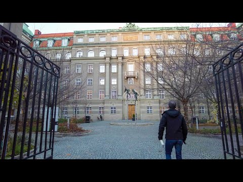 Stockholm, Sweden walking all the way on Östermalmsgatan (4K, 60fps)