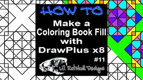 DrawPlus Tutorial Video - How To Make a Coloring Book Page #11 / Step by Step