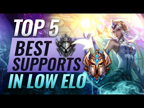 Top 5 BEST Supports For Climbing Out Of Low Elo - League of Legends Season 9