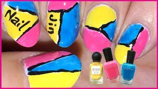 I&#39;M BACK!!  Three colors summer&#39;s easy nail design!