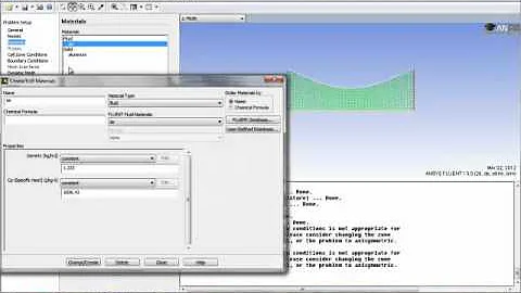 Cornell FLUENT: Compressible Flow in a Nozzle: Setup