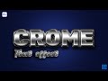 Crome text effect photoshop tutorial in HINDI / हिंदी