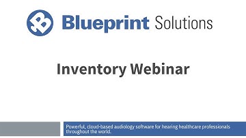 Inventory Webinar for Blueprint OMS