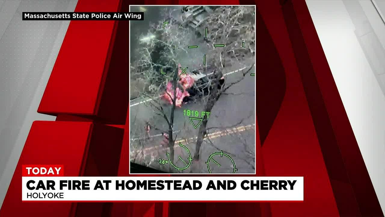 Holyoke crews respond to a car fire on Cherry and Homestead Street ...