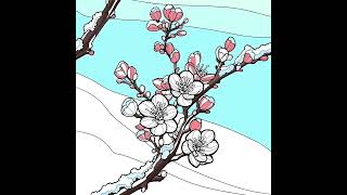 ColorTheWorld | Color by Number nr. 64 - Flower Blossom #relaxingart #colorbynumber #fyp #flowers