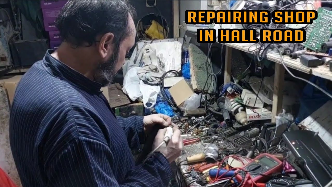 Mic sound system repairing shop in hall road lahore YouTube