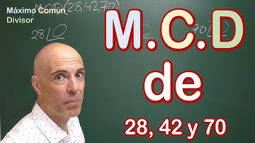 Calcular el maximo comun divisor de tres números