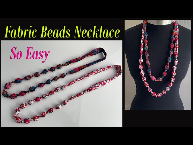 froo*gal: Louis Vuitton Knock Off Fabric Bead Necklace