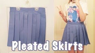 Making a pleated skirt :~)