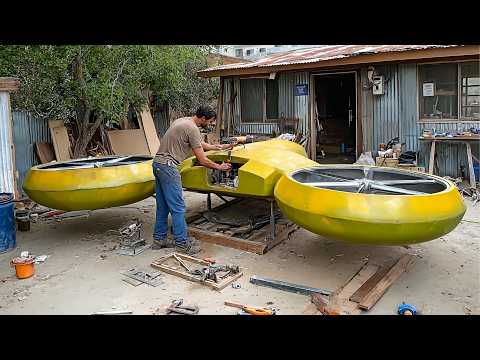 رجل يبني مروحية كاملة مذهلة من الفوم من البداية للنهاية 123