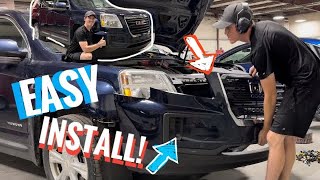 How To EASILY INSTALL 2010-17 GMC Terrain Front Bumper Step by Step Guide