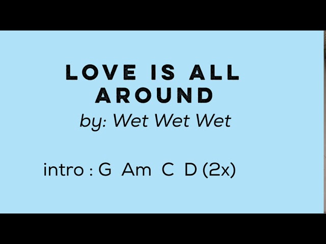 Love is All Around - lyrics with chords