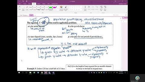 Math 30-1:  7.3 Notes Exponential Applications