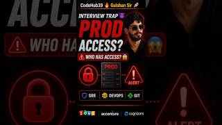 Stop Giving Production Access 😱🚨 | DevOps Security Mistake #shorts #devops #sre @CodeHub39