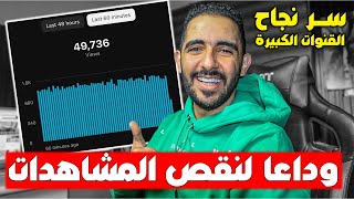 وداعا لنقص المشاهدات🔥 طرق لزيادة مشاهدات يوتيوب مجانًا ☑️  المشاهدات نااااار 💥