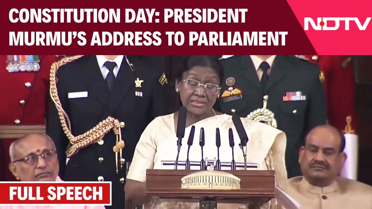 Constitution Day | India Celebrates Constitution Day: President Droupadi Murmu Address To Parliament