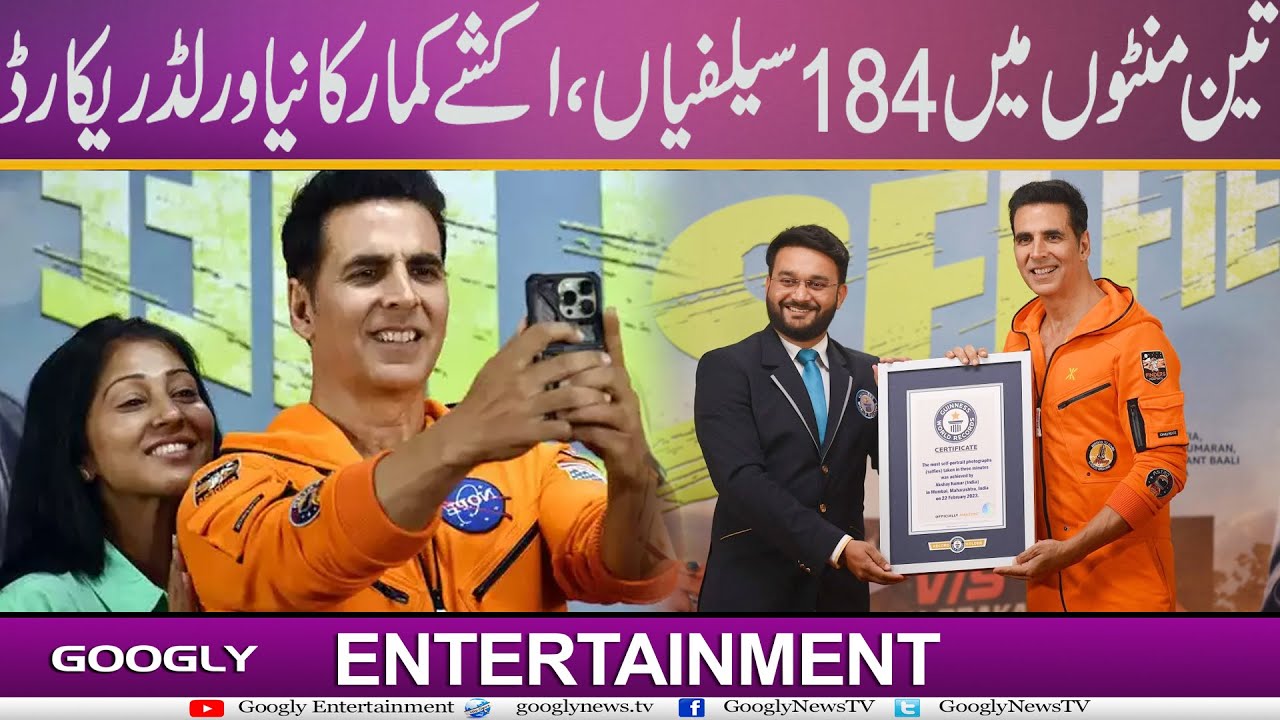 Googly Kumar 3 Minutes Mein 184 Selfies, Akshay Kumar Ka Naya World Record | Googly ...
