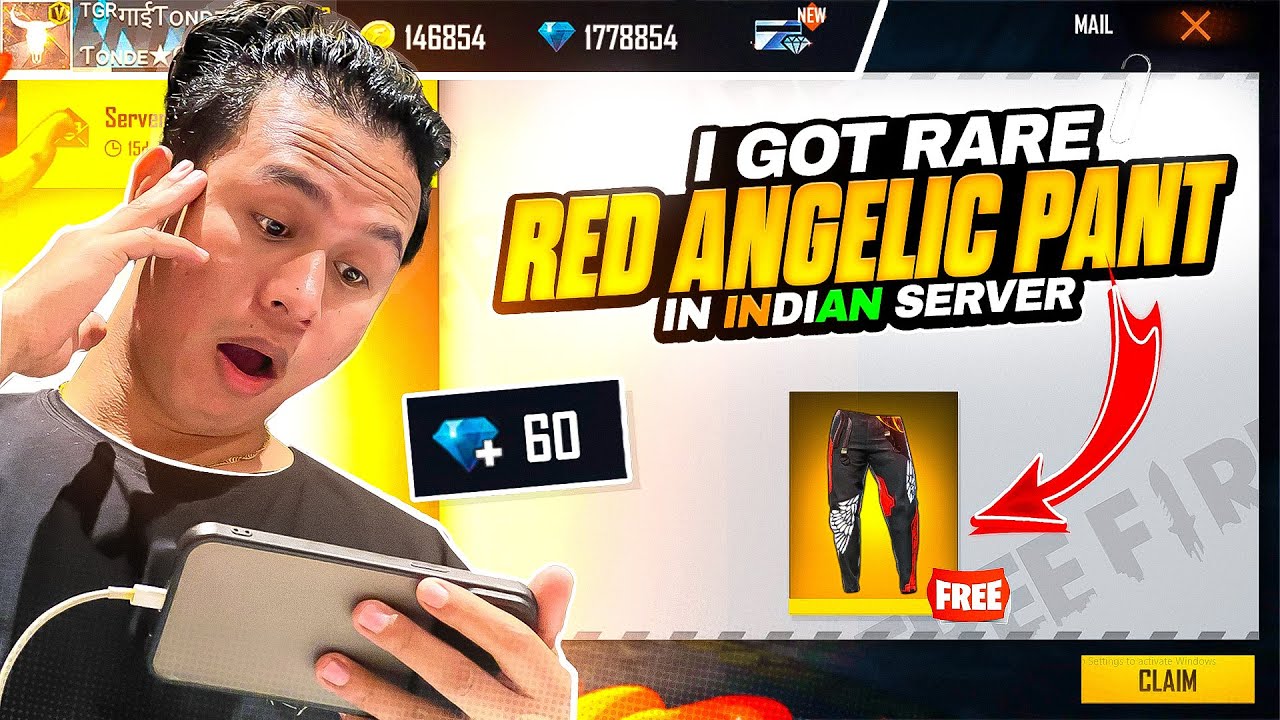 I Got Most Rare Red Angelic Pant in Indian Server Id 😱 100 % Real