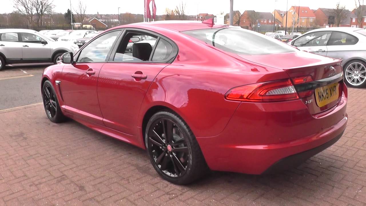 Черный jaguar xf