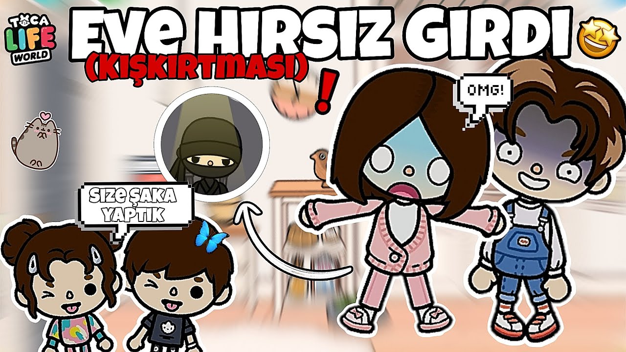 Eve Hırsız Girdi Kışkırtması Çocuklar Bize Şaka Yapmış #keşfet #keşfet #tocaboca 