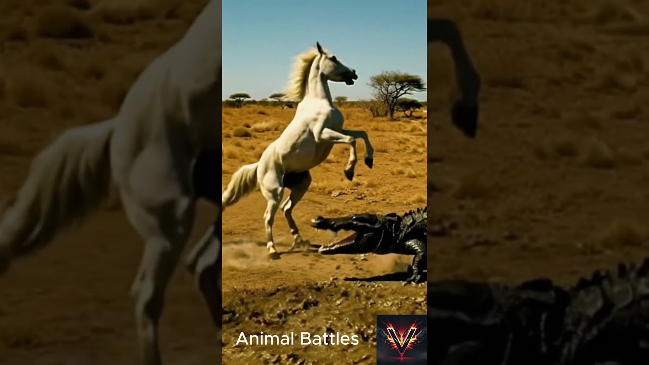 Horse and crocodile date  