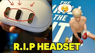 I BROKE MY VR HEADSET!!! Thrill Of The Fight 2!! (Multiplayer)