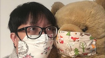 S1 Cloth Mask with Filter Pocket, elastic cross back style. prepare materials