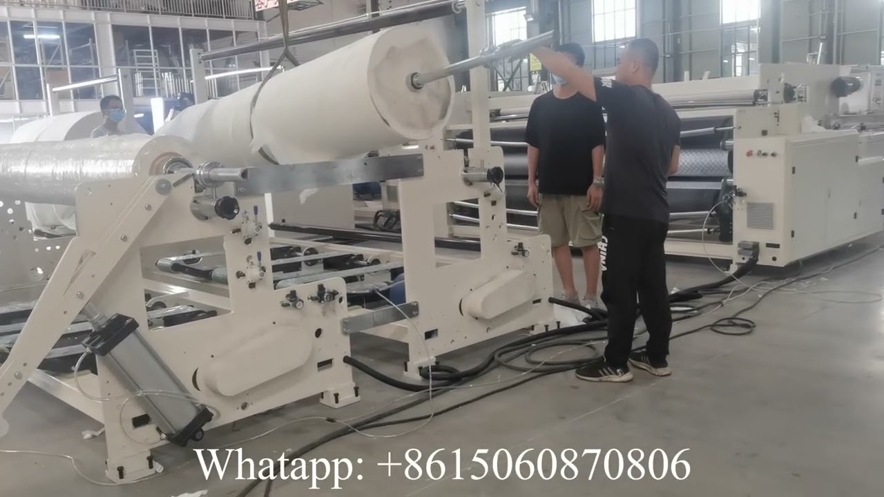 Small toilet paper making machine operation