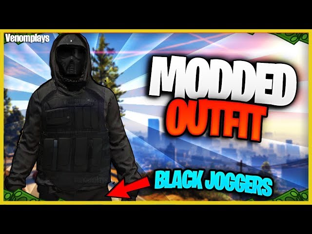 Top 4 Best Easy To Make Male Tryhard Black Jogger Outfits #5 (GTA Online) 