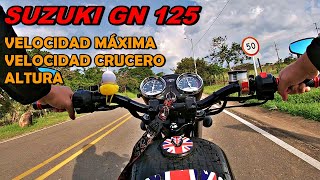 SUZUKI GN 125| LA PUSE A PRUEBA| ¿ES LENTA COMO DICEN?