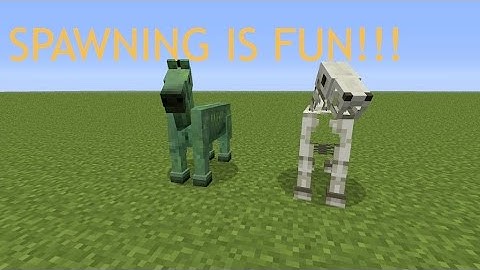 Spawning Zombie and Skeleton Horses! | Minecraft