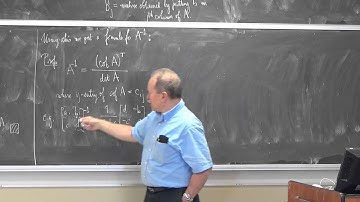 Shifrin Math 3510 Day13: Cramer