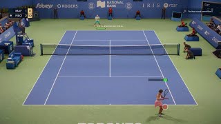 TopSpin 2K25 online match  Madison Keys vs Andre Agassi usopen