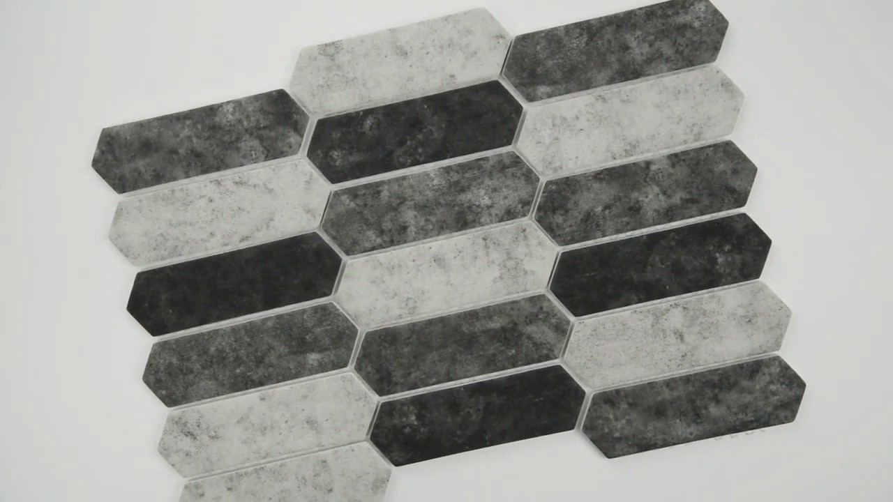 Urban Tapestry Picket 6mm Recycled Glass Mosaic 101422136 YouTube