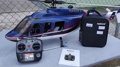 With the Radiolink T16D 16ch 2.4ghz I PILOTED a nitro RC helicopter [unboxing and test]