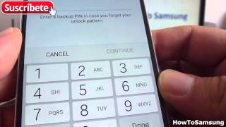 How to setup a lock-screen pattern Samsung Galaxy S6 Basic Tutorials screenshot 1