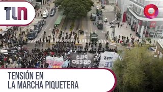 TENSIÓN en la MARCHA PIQUETERA | #Telenueve