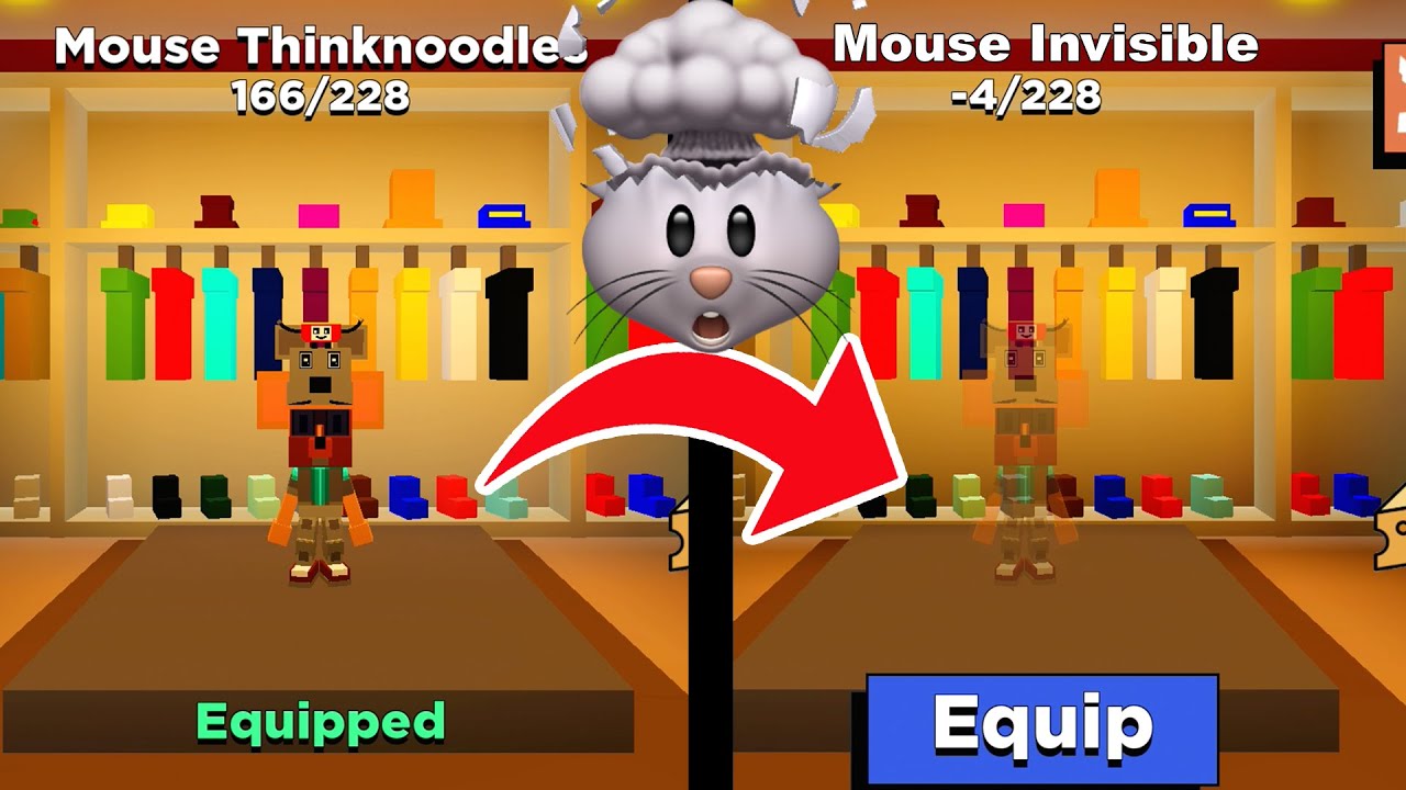 I Got The Secret Invisible Mouse Skin On Roblox Kitty Chapter 13 Secret Ending Youtube - thinknoodles roblox hacker tycoon