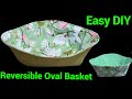 I made many of this with all different sizes for myself room/Easy oval fabric basket sewing tutorial
