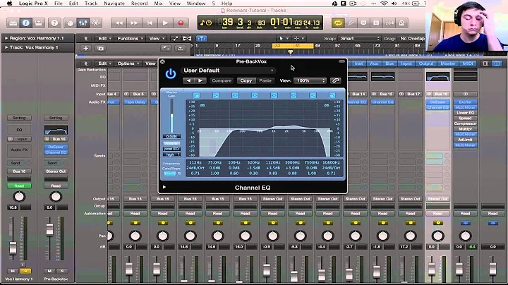Logic Pro X Tutorial - Mixing Background Vocals #1