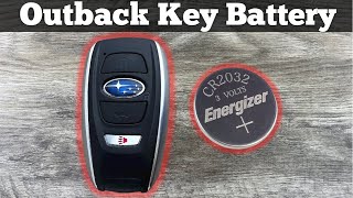 How To Change A Subaru Outback Remote Fob Key Battery 2015  2021 DIY Remove Replace Tutorial