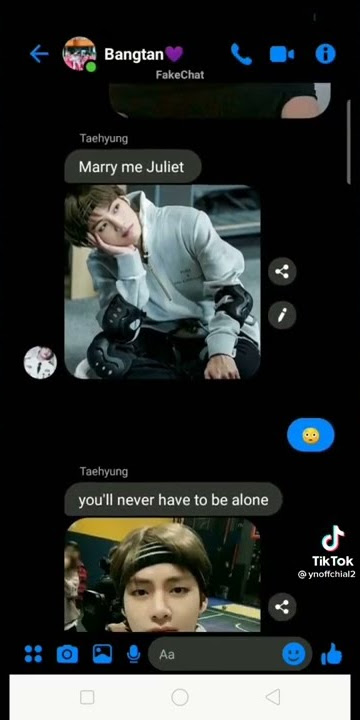 Fake chat y/n and taehyung.. subscribe my channel for more videos