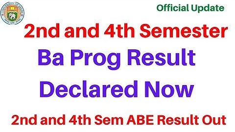 Du sol BA Programme 2nd and 4th Semester Result Declared Now | 2nd & 4th Sem result |Sarkari Result