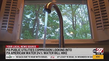 PA Public Utility Commission suspends rate increases for water services