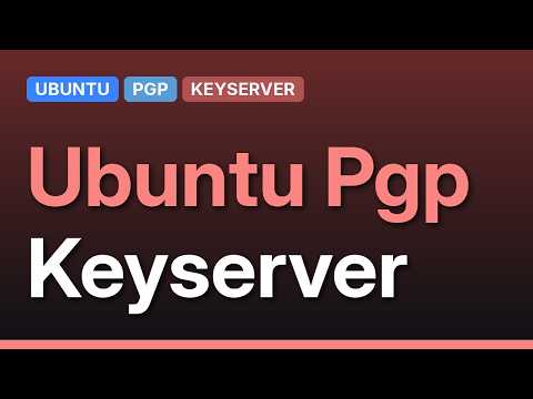 Ubuntu: Sync PGP key with Ubuntu keyserver