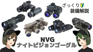 【実銃解説】ナイトビジョンゴーグル（暗視装置　NVG）についてざっくりわかりやすく解説していきます！