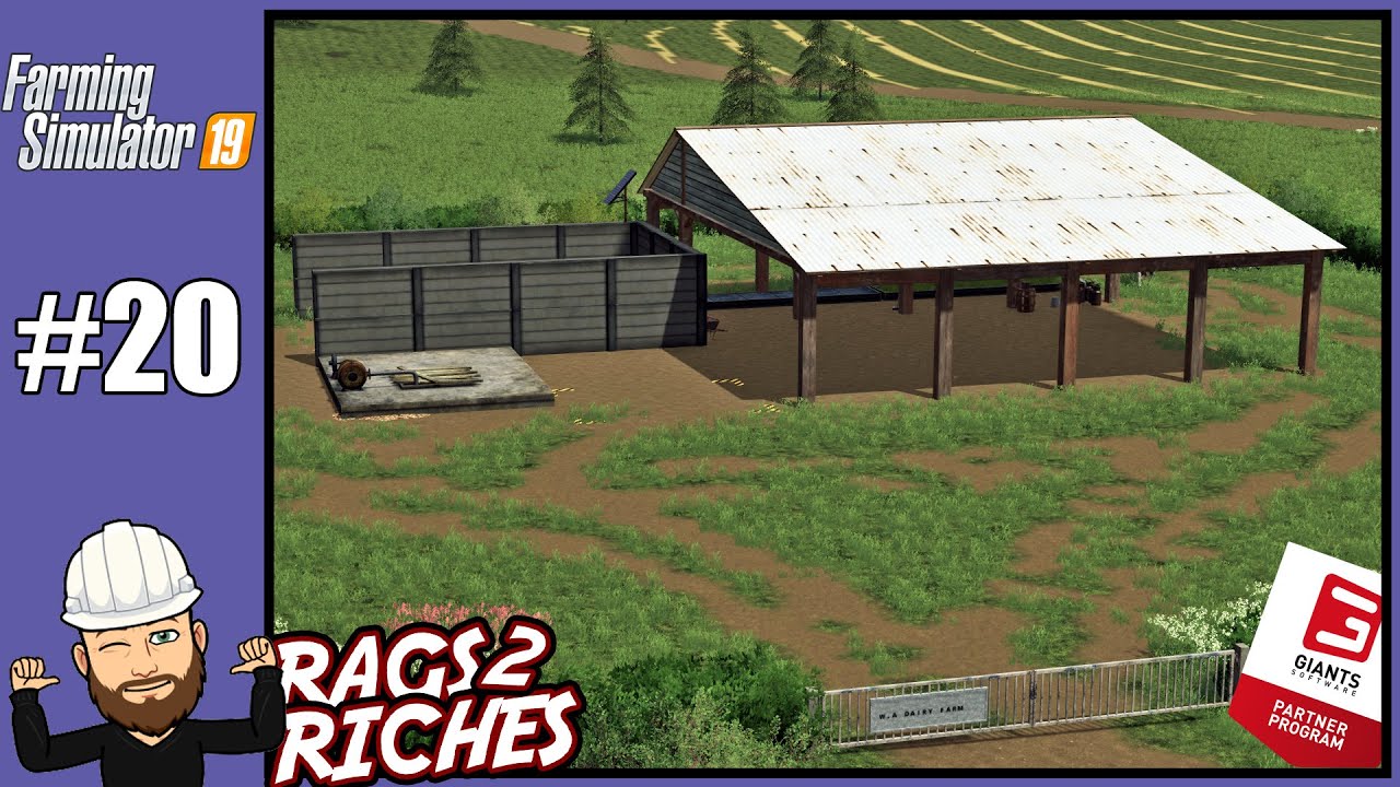 FS19 Rags2Riches No Mans Land #20 - Selling Wool & Building Our Cow Pasture