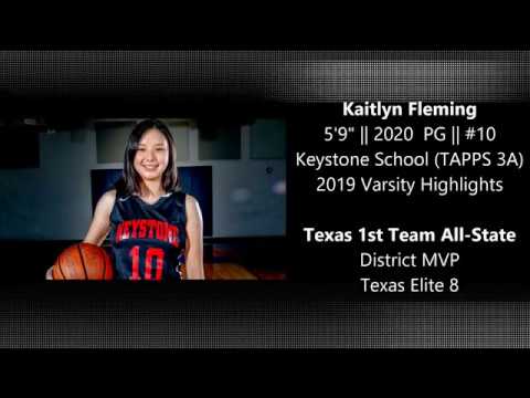 Kaitlyn Fleming 2020 PG 2018-2019 Keystone School Highlights