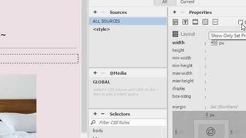 Week4 CSS Designer Panel in Dreamweaver